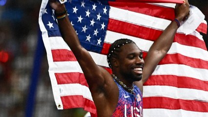 JO 2024 : Noah Lyles remporte la médaille d'or du 100 m