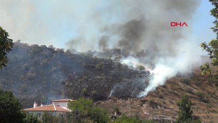 Kayseri 'de dağlık arazide yangın