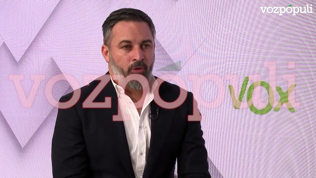 Abascal, sobre una moción de censura a Pedro Sánchez