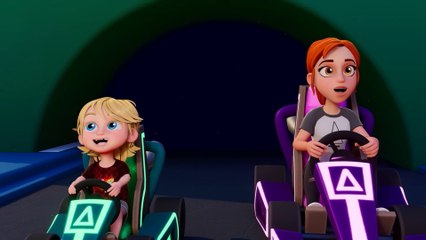 Niko and Mom race at ADLEY'S ARCADE!! Racing Karts, Laser Tag and grab a baby duck game! new cartoon