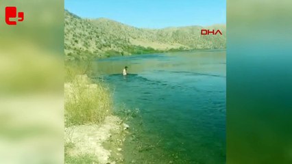 Uyarılara rağmen Kızılırmak'ta serinlemek isteyen bir kişi boğuldu