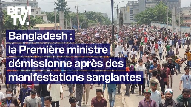 Au Bangladesh, la Première ministre Sheikh Hasina démissionne après des affrontements sanglants et la prise d’assaut de son palais par des manifestants