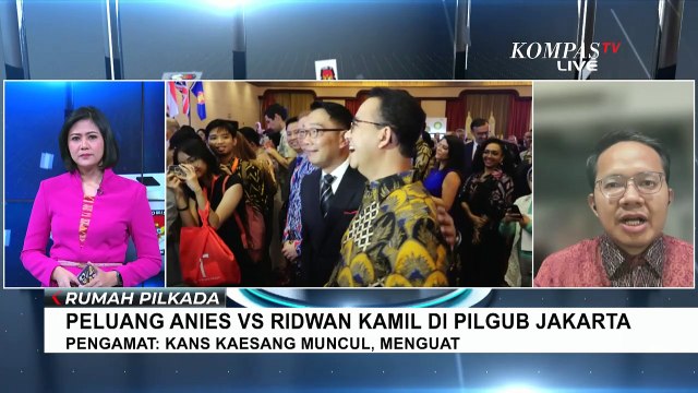 Peluang Anies vs Ridwan Kamil di Pilgub Jakarta, Pengamat: Kans Kaesang Muncul, Menguat