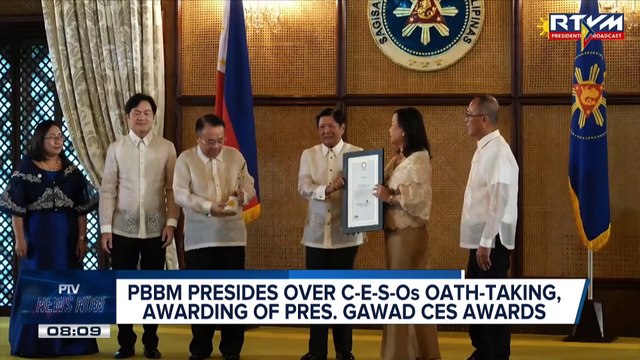 PBBM presides over CESOs oath-taking, awarding of Pres. Gawad CES awards