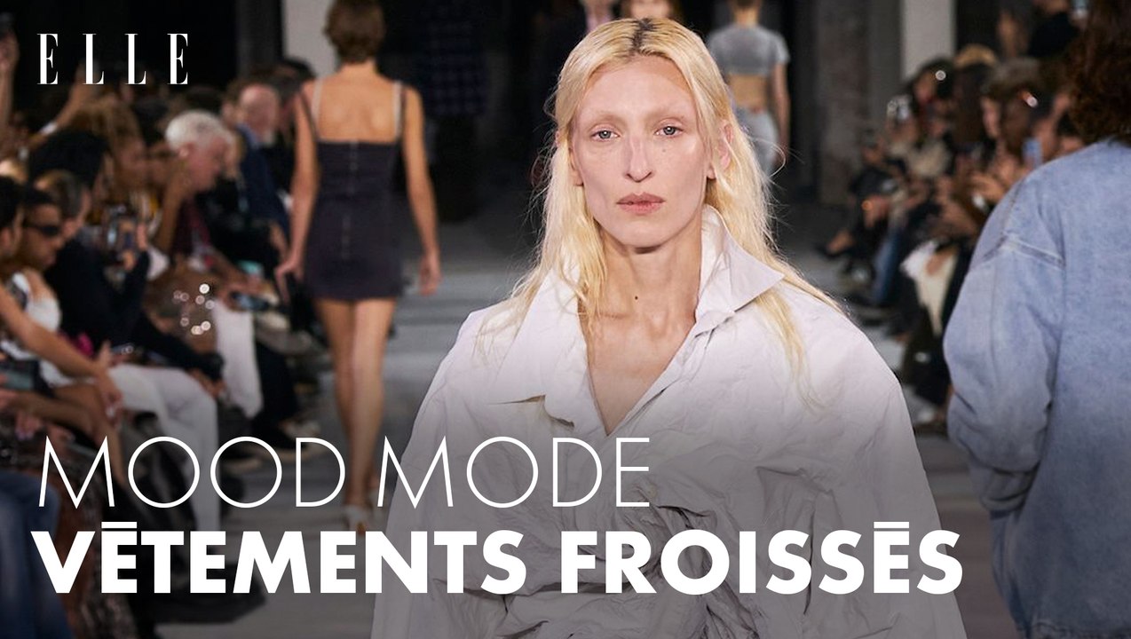 Les vêtements froissés, une tendance qui donne de l'allure