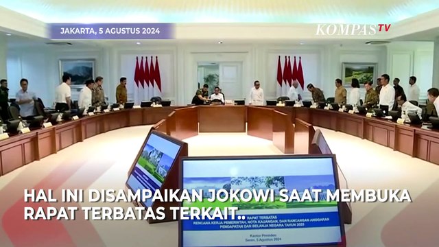Jokowi Minta RAPBN 2025 Akomodasi Semua Program Presiden Terpilih Prabowo