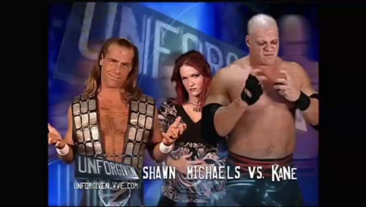WWE Unforgiven 2004 - Shawn Michaels vs Kane (No Disqualification Match)