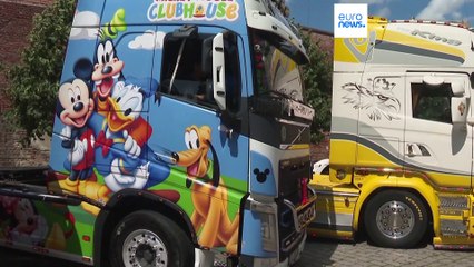 Eine Ausstellung für aufgemotzte Lastwagen: In Rumänien geht das