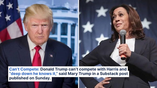 Trump's Niece Says Ex-President 'Has Every Reason To Be Scared' Of Kamala Harris