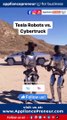 Tesla Robot VS Cybertruck #robot #truckspotting Tesla Robot outsmarts the formidable Cybertruck, or will the sheer force and durability of the Cybertruck prove too much for its robotic adversary Join the spectacle