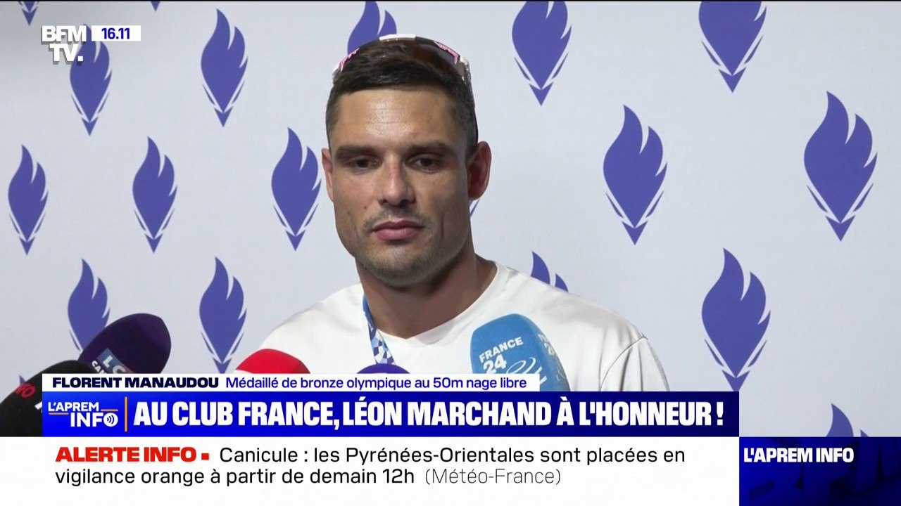 Florent Manaudou: "Ça fait du bien de pouvoir décompresser après ces mois et ces années de travail"