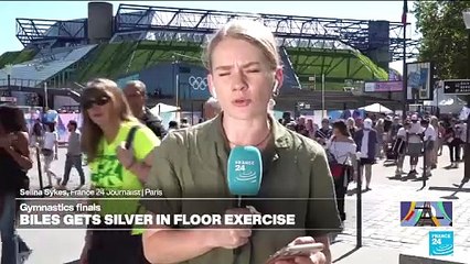 Simone Biles finishes off her return to the Olympics with a silver on floor exercise