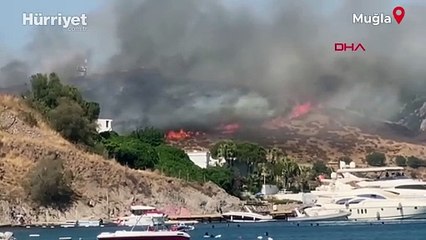 Kemer ve Bodrum'da orman yangını