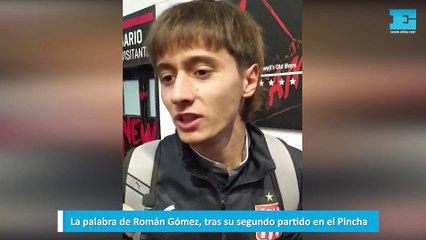 La palabra de Román Gómez, tras su segundo partido en el Pincha