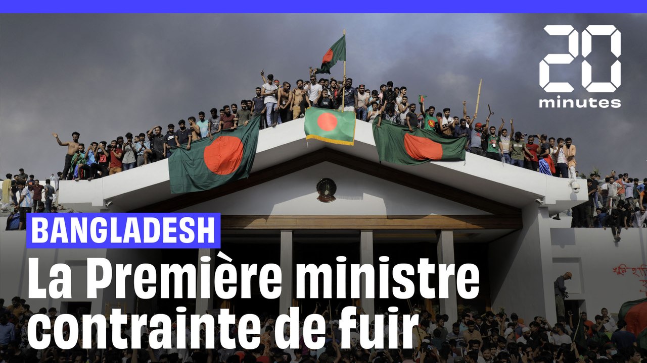 Des milliers de personnes prennent d'assaut la résidence de la Première ministre du Bangladesh