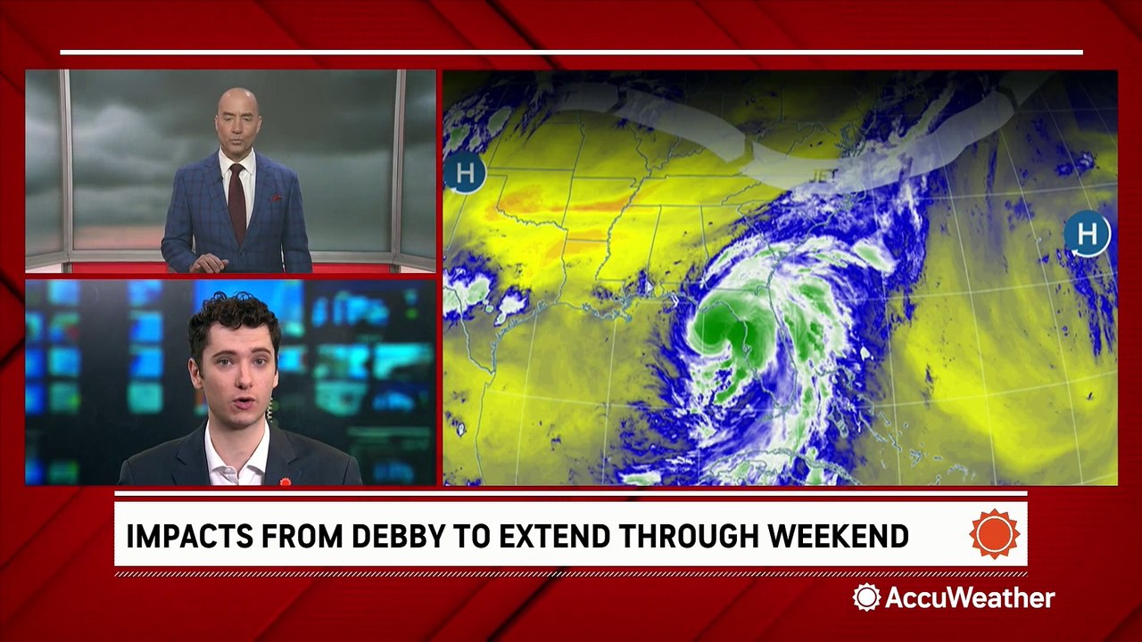 Debby's expected impacts after making landfall in Florida