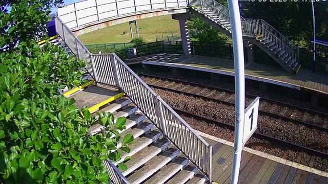 Shocking CCTV footage shows child jump onto rail lines as train rolls into Bramley Station in Leeds