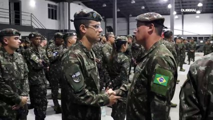 Veja como foi o embarque da tropa do Pará rumo a exercício militar nos Estados Unidos