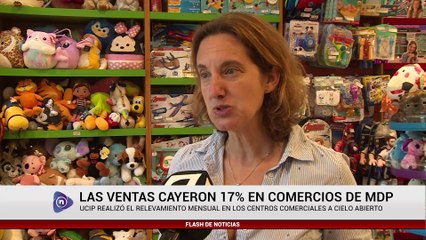 LAS VENTAS CAYERON 17% EN COMERCIOS DE MDP