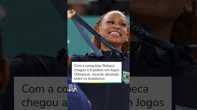 Rebeca Andrade é ouro no solo e vira a maior medalhista do Brasil #shorts