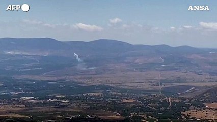 Fumo sul Libano meridionale in seguito a un attacco israeliano