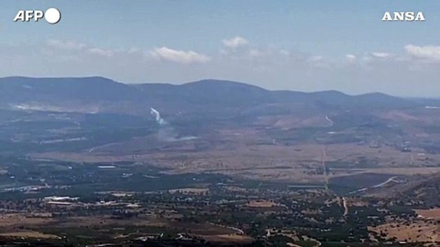 Fumo sul Libano meridionale in seguito a un attacco israeliano