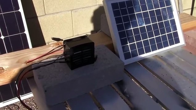 Solar Electric Air Heater! (100W 12V) - 100W Solar Panel runs it! - PV space heating!! Ez DIY