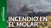 El incendio de El Molar llega a las viviendas