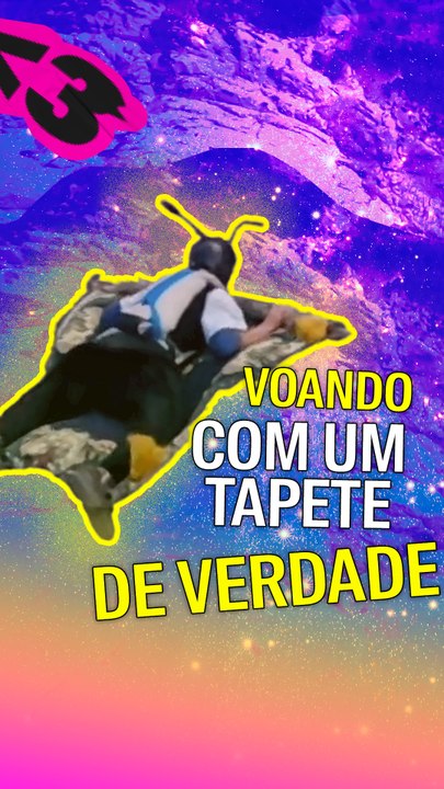 Voando com um tapete de verdade