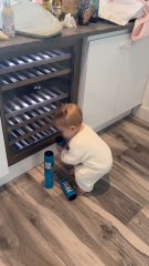 Baby Are Challenging By Teen Can Bottles One By One Sooo Crazy...!!