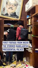 FIRST VIDEO: Bangladesh protesters storm presidential palace as PM Hasina flees country