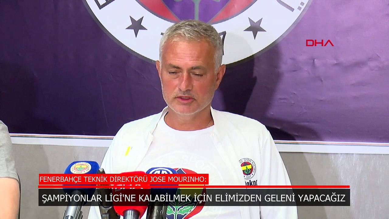 Mourinho, Lille - Fenerbahçe maçı öncesi konuştu: Bizim için zor bir maç olacak ama onlar için de zor olacak