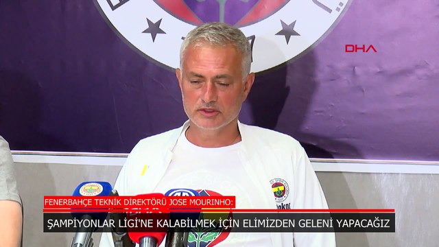 Mourinho, Lille - Fenerbahçe maçı öncesi konuştu: Bizim için zor bir maç olacak ama onlar için de zor olacak