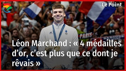 JO 2024 : Léon Marchand, « 4 médailles d'or, c'est plus que ce dont je rêvais. »