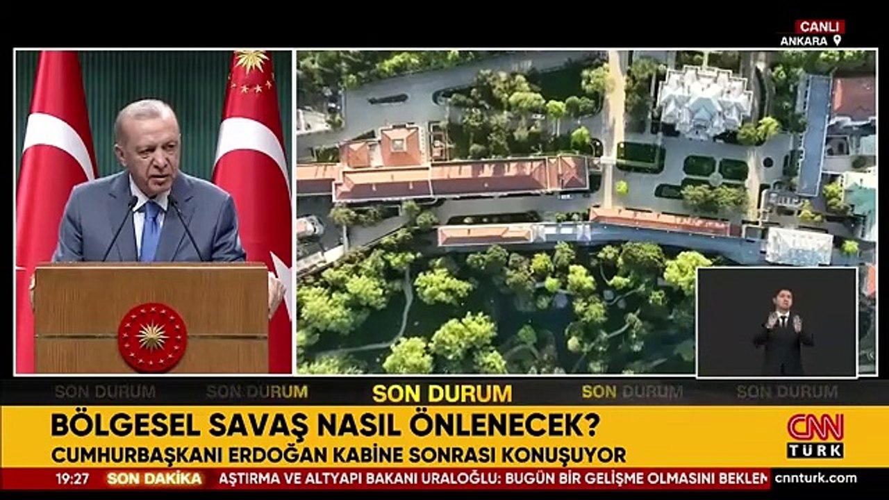 Son dakika haberi: Kabine Toplantısı sona erdi! Cumhurbaşkanı Erdoğan: İsrail ateşi bölgeye yaymak istiyor
