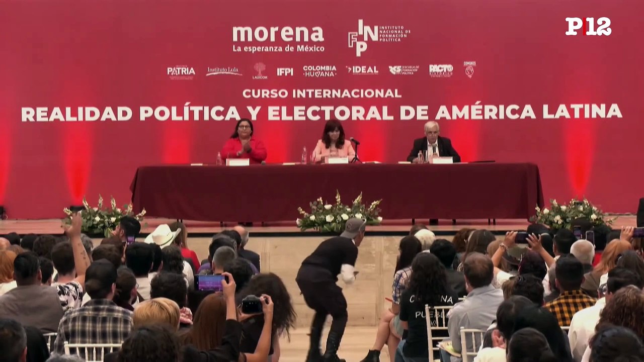 Barajas presentó a CFK en el Instituto Morena y celebró el triunfo de Sheinbaum: "Es tiempo de mujeres"
