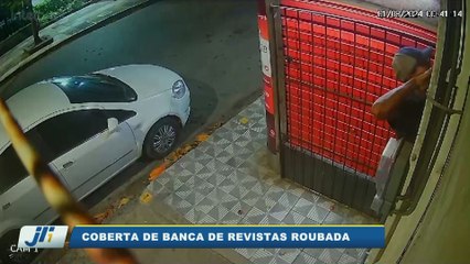 Coberta de banca de revistas roubada