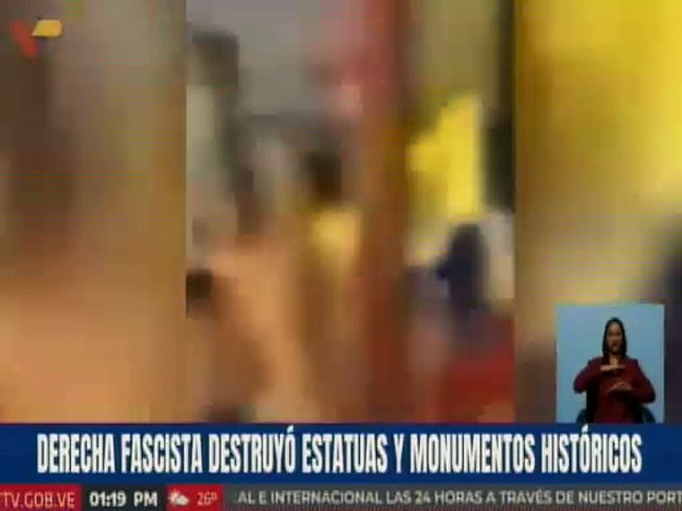 Destrucción de monumentos históricos por parte de la derecha fascista representa hecho vandálico