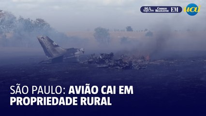 São Paulo: avião cai em propriedade rural