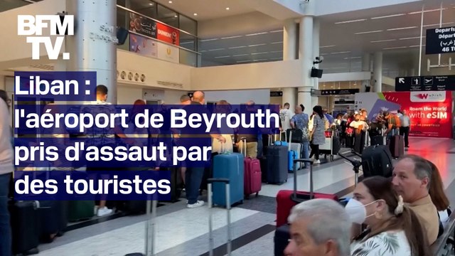 Tensions au Proche-Orient: l’aéroport de Beyrouth pris d’assaut alors que les touristes tentent de quitter le pays