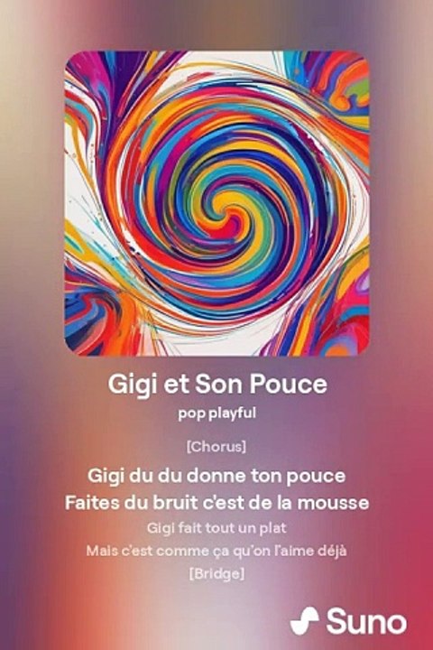 gigi et son pouce