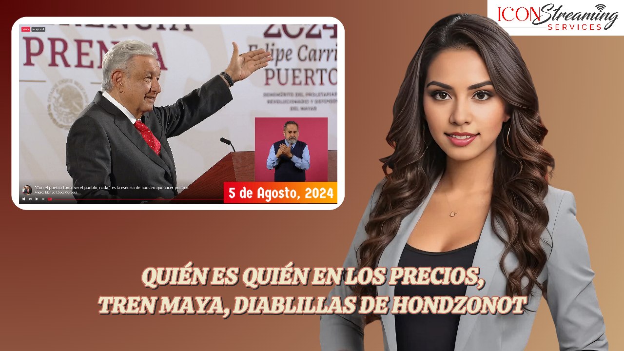 5/08/2024, pormenores de la Conferencia matutina del Presidente AMLO