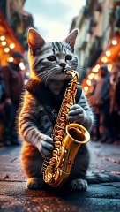 Cat dancing music make it Artificial intelligence  very funny video/ #AI #fyp #trend Artificial intelligence video