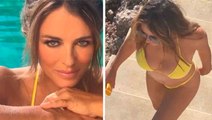 Uskomaton! Liz Hurley, 59, hämmästyttää faneja pienessä keltaisessa bikineissä sukellusvideossa