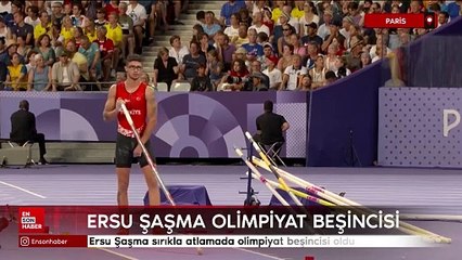 Ersu Şaşma sırıkla atlamada olimpiyat beşincisi