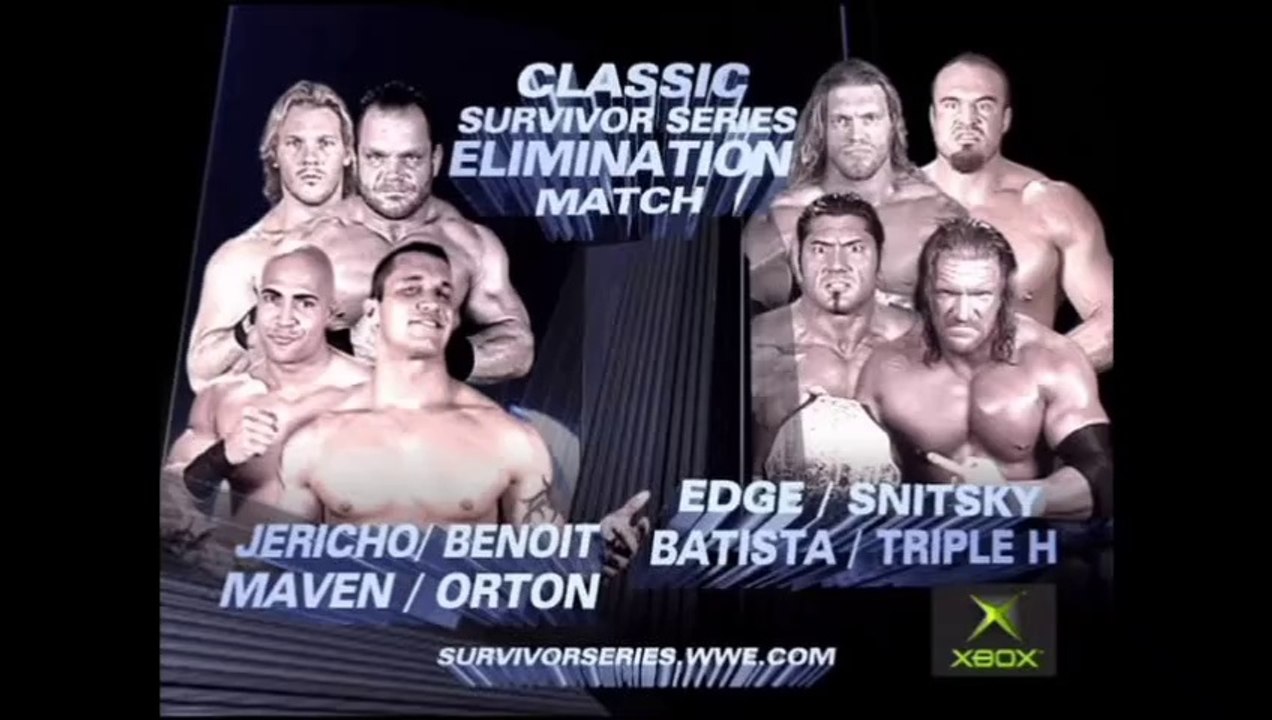 WWE Survivor Series 2004 - Team Orton vs Team HHH (5-on-5 Traditional Survivor Series Elimination Match)