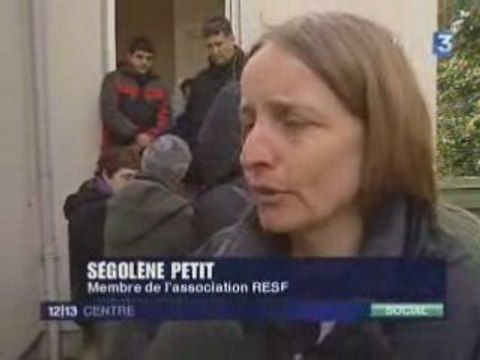 FR3 Orleans RESF et l'hébergement d'urgence