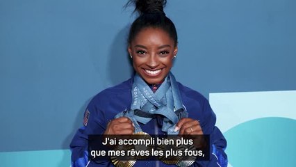 Paris 2024 - Biles : "J'ai accompli bien plus que mes rêves les plus fous"