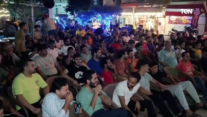 اللحظات الاولي لمباراة مصر وفرنسا في الاولومبيات من الإسكندرية