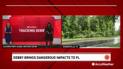 Wind damage and flooding left behind by Hurricane Debby